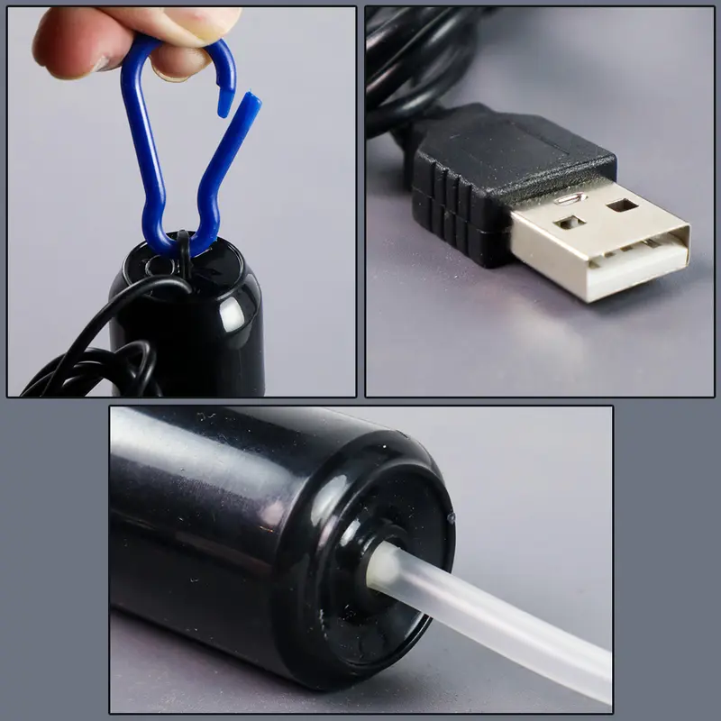 1 Set Aerator Serba Guna Plus POWER BANK 9.900 mah Siap Pakai Cocok untuk AQUARIUM Umpan Udang hidup mancing 8