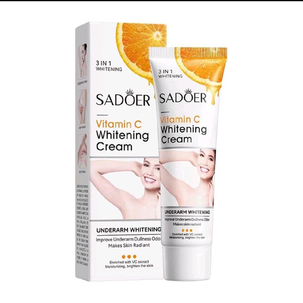 sadoer underarm whitening cream, krim pemutih ketiak, memutihkan