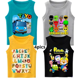 Kaos singlet anak paket hemat isi 4pt spandek PE 4PCS