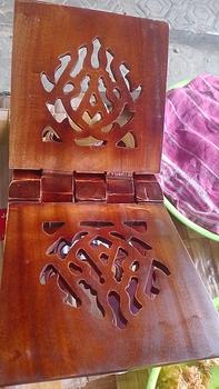Product Review of PROMO!! Rekal Al-Quran Meja Lipat Tempat Baca Al Qur'an Ukiran Asli Jepara Motif Iqro' Jumbo Kualitas Kayu Furniture Premium hiasan kaligrafi from ©**p 0