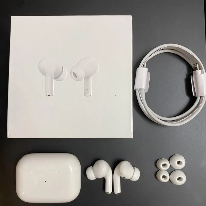 gen Pro wireless earbuds bluetooth in-ear lightweight headphones with built-in microphone with touch control, charging case white