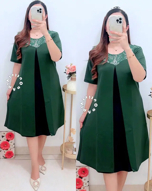 Dress Scuba - Pakaian Natal - Dres Pesta Wanita 0