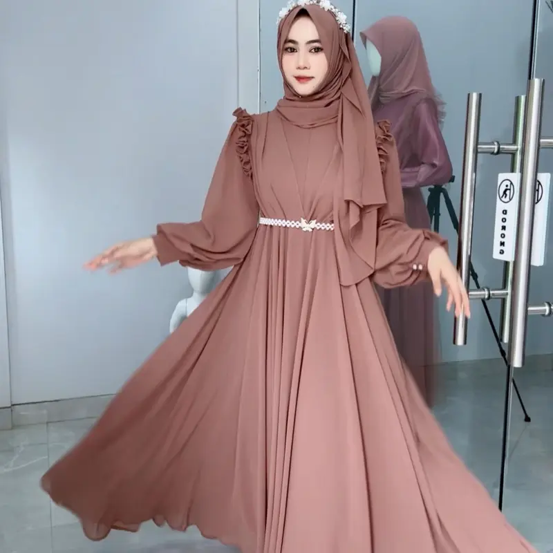 Anisha gamis lebaran set hijab by daily ukhti boutique 2