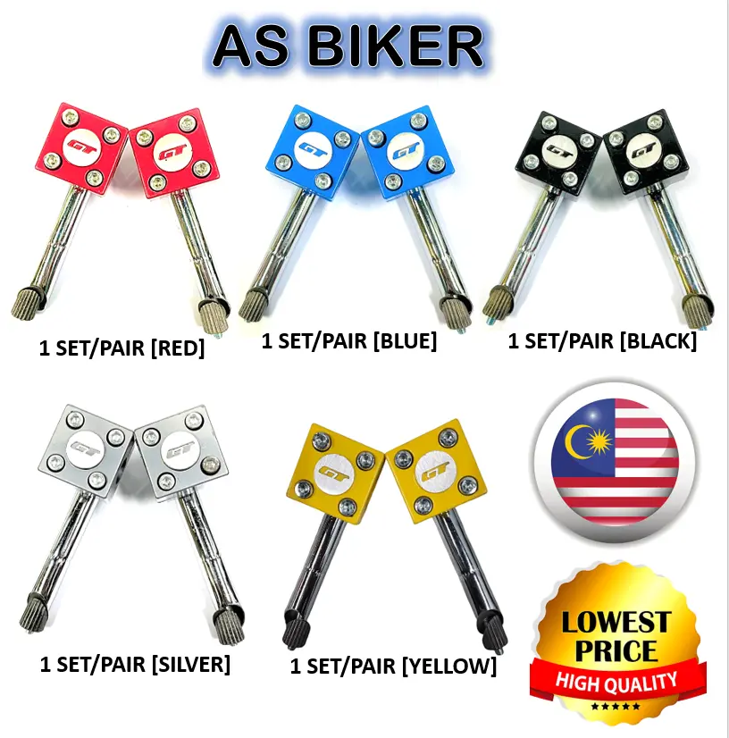 SUPER HIGH HIGH HIGH QUALITY ORIGINAL BMX GT HANDLE STEM WITH ( 1 SET/ 1 PAIR = 2PCS ) FOR BMX BICYCLE OR LAJAK BICYCLE