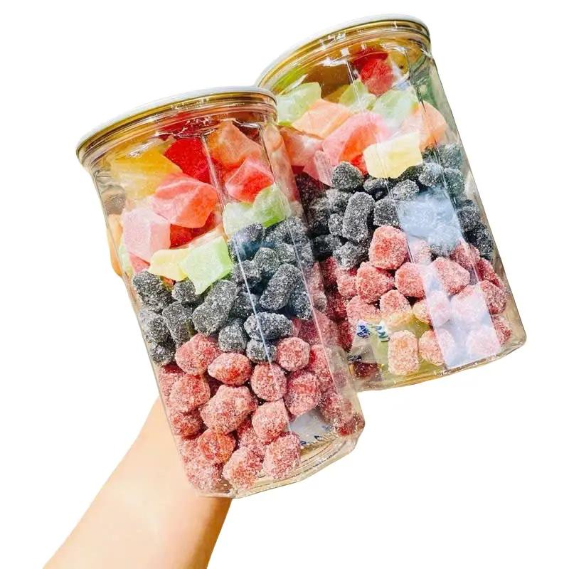  Kẹo Mix 3 Vị Dâu Tây Tằm Dẻo Trái Cây Pet 500gram Hương Vị Đà Lạt Thơm Dai Đặc Trưng kẹo  dâu  tây 