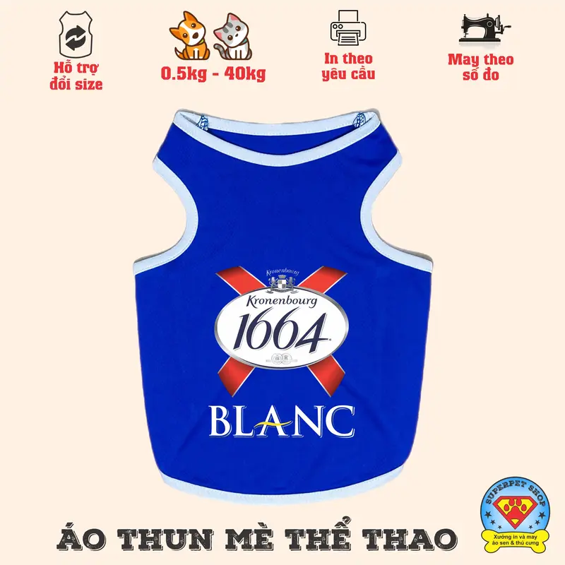 ÁO THÚ CƯNG LO GO B I A KHÔNG TAY ĐỦ MÀU 3