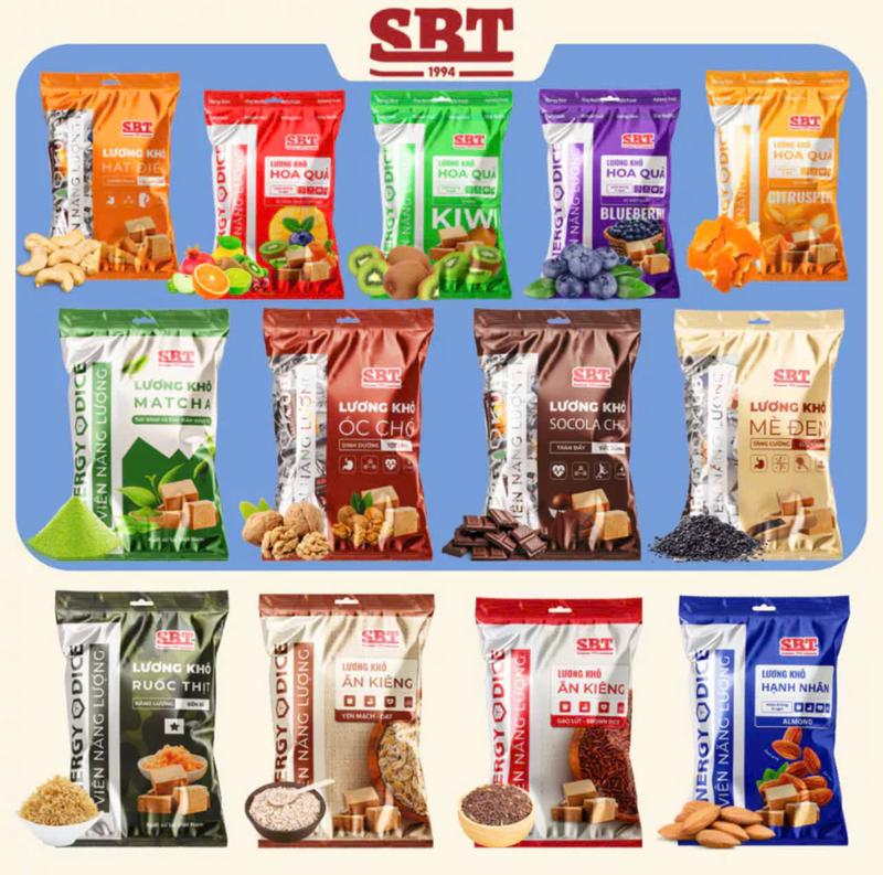 Túi 500gr Lương khô mini hạt dinh dưỡng thơm ngon ( mỗi túi khoảng 33-34 gói nhỏ ) lương khô  bb702 Snack Ăn Vặt