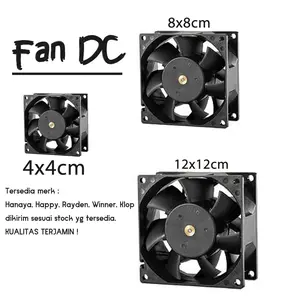 kipas 12V Fan DC kipas pendingin heatsink 4x4 8x8 12x12
