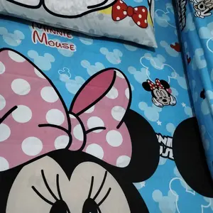SPREI MOTIF MOOMOO BERKWALITAS ADEM SET SARUNG BANTAL SARUNG GULING Karet Kain Katun King Uk.180/160/120 Tinggi 20 Cm