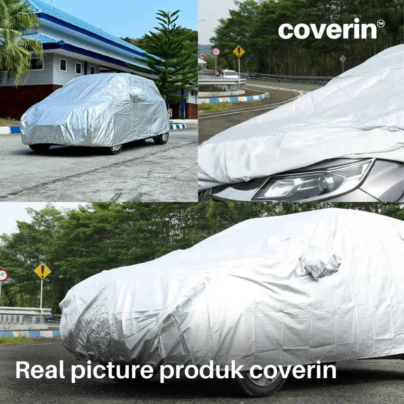 Sarung Mobil Kijang Innova barong Body Cover mobil Polyester silver Car -COVERIN 6