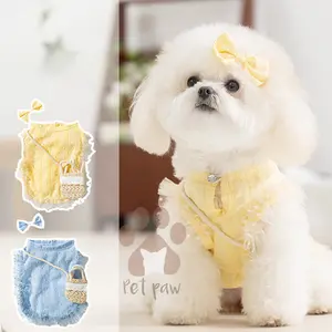 Petpaw Baju Anjing Kucing Ivy Top with Bag Accessories Premium Kostum Hewan dengan Tas
