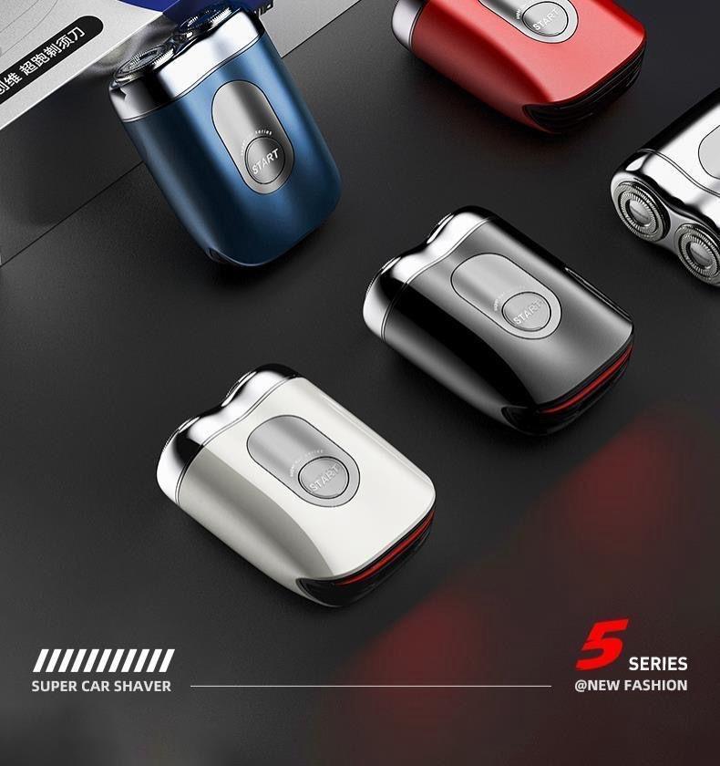 Product Introduction of New supercar razor gift box men's electric mini portable beard knife gift razor for boyfriend 6