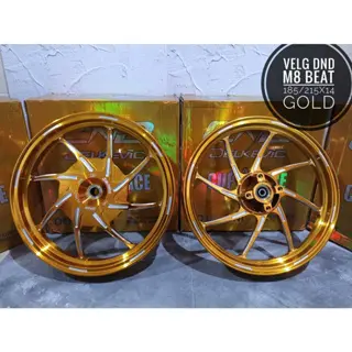 Velg DND Delkekiv M8 Beat 185/215x14 Gold biru merah hitam