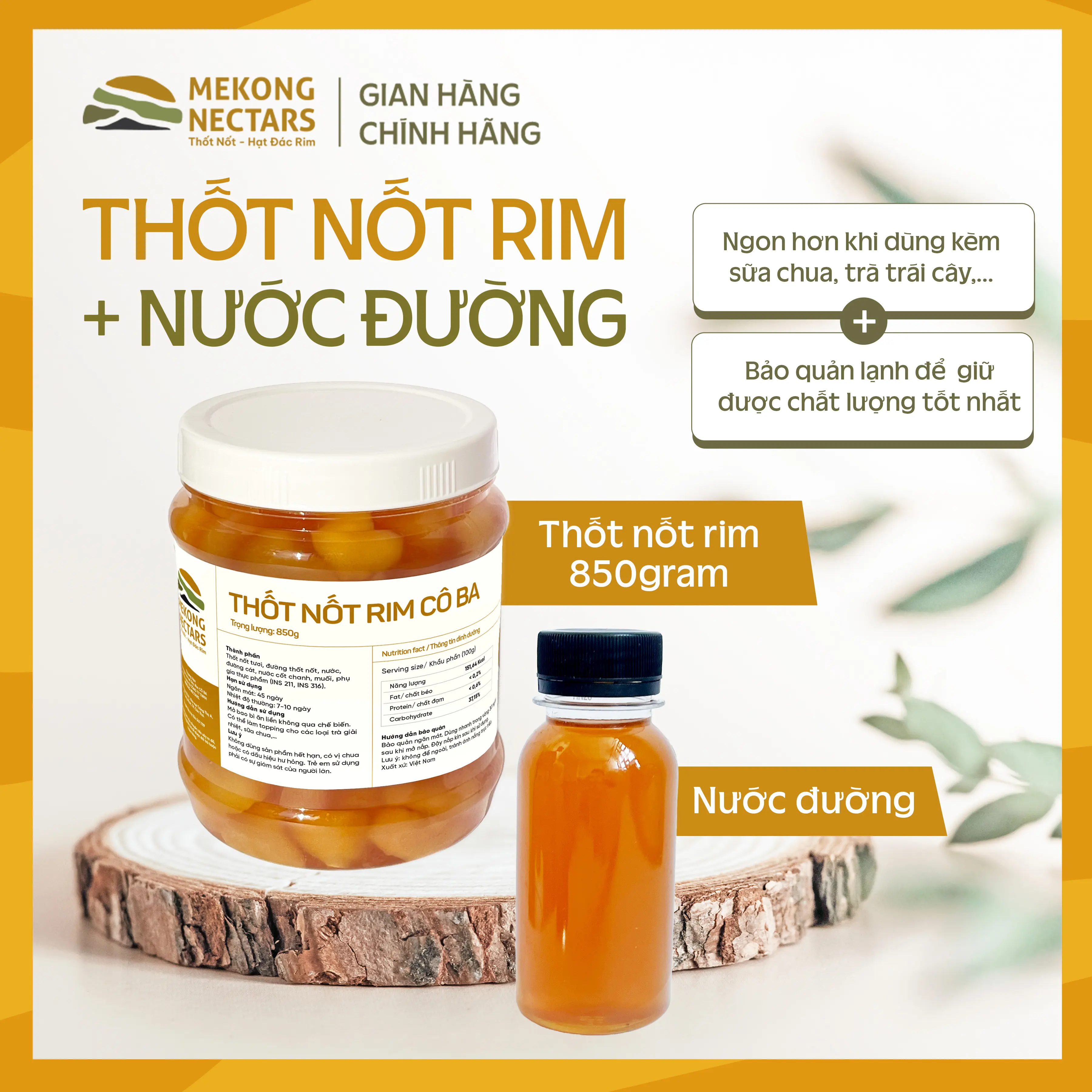 Thốt Nốt Rim - Hạt Đác Rim Kèm 100ml Nước Đường Thốt Nốt - Topping Đồ Uống, Pha Chế, Foods, Ăn Vặt, Tea,...