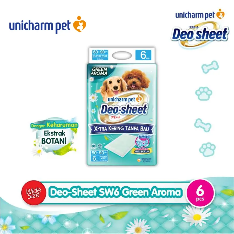 GIMMICK - Unicharm Pet Deo Sheet Super Wide SW6 Green Aroma