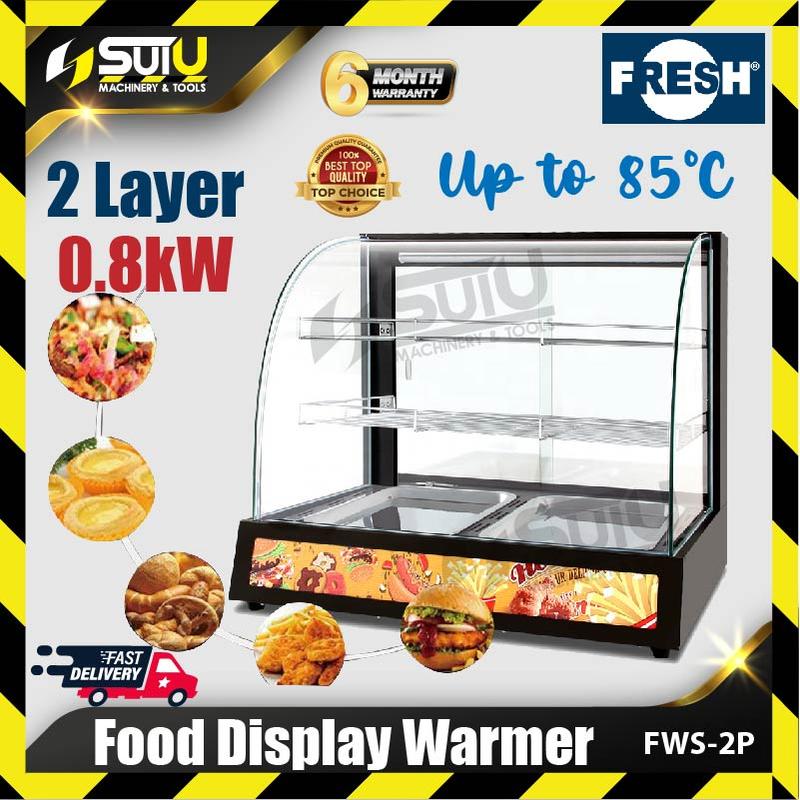 FRESH FWS-2P 0.8kw 2 Lapisan Paparan Makanan Pemanas / Showcase ...