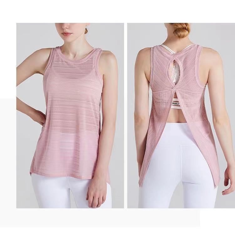 Product Introduction of Áo Vest Yoga Nhanh Khô Cho Nữ, Áo Thể Thao Thoáng Khí, Không Tay, Làm Đẹp Lưng, Chạy Bộ, Thể Dục, Tập Gym, Áo Ba Lỗ 35