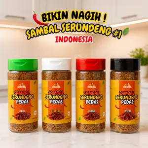 Ladakelapa - Sambal Serundeng Pedas 60gr Rasa Teri Ayam Cumi Tabur Instan Kriuk Meningkatkan Selera Makan