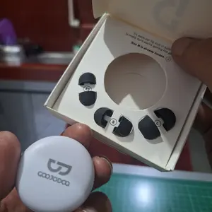 [BUKAN TWS] GOOJODOQ 24dB Noise Cancelling Silicone Earplugs - Extra Soft Silicone, 4 Sizes, Secure Fit for Sleeping and Travel