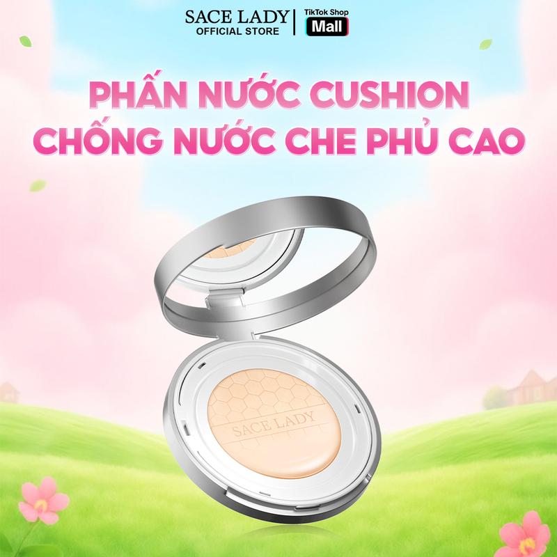   COD   MUA 1 TẶNG 1  Phấn nước Cushion SACE LADY Hỗ Trợ Che Phủ Tốt Cho Lớp Nền Mềm Mịn Lâu Trôi Không Thấm Nước SPF 30 PA+++ TẶNG 1 LÕI 