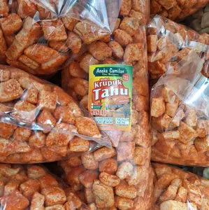 Snack Kerupuk Tahu Kotak Pedas dan Original 250gram - Food