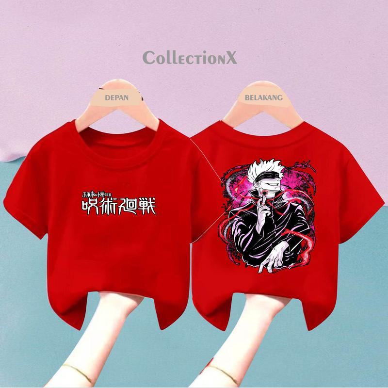 KAOS ANAK GOJO SATORU V2 JUJUTSU KAISEN NEW DESIGN/KAOS ANAK/KAOS LENGAN PENDEK/KAOS POLOS/KAOS MURAH 1