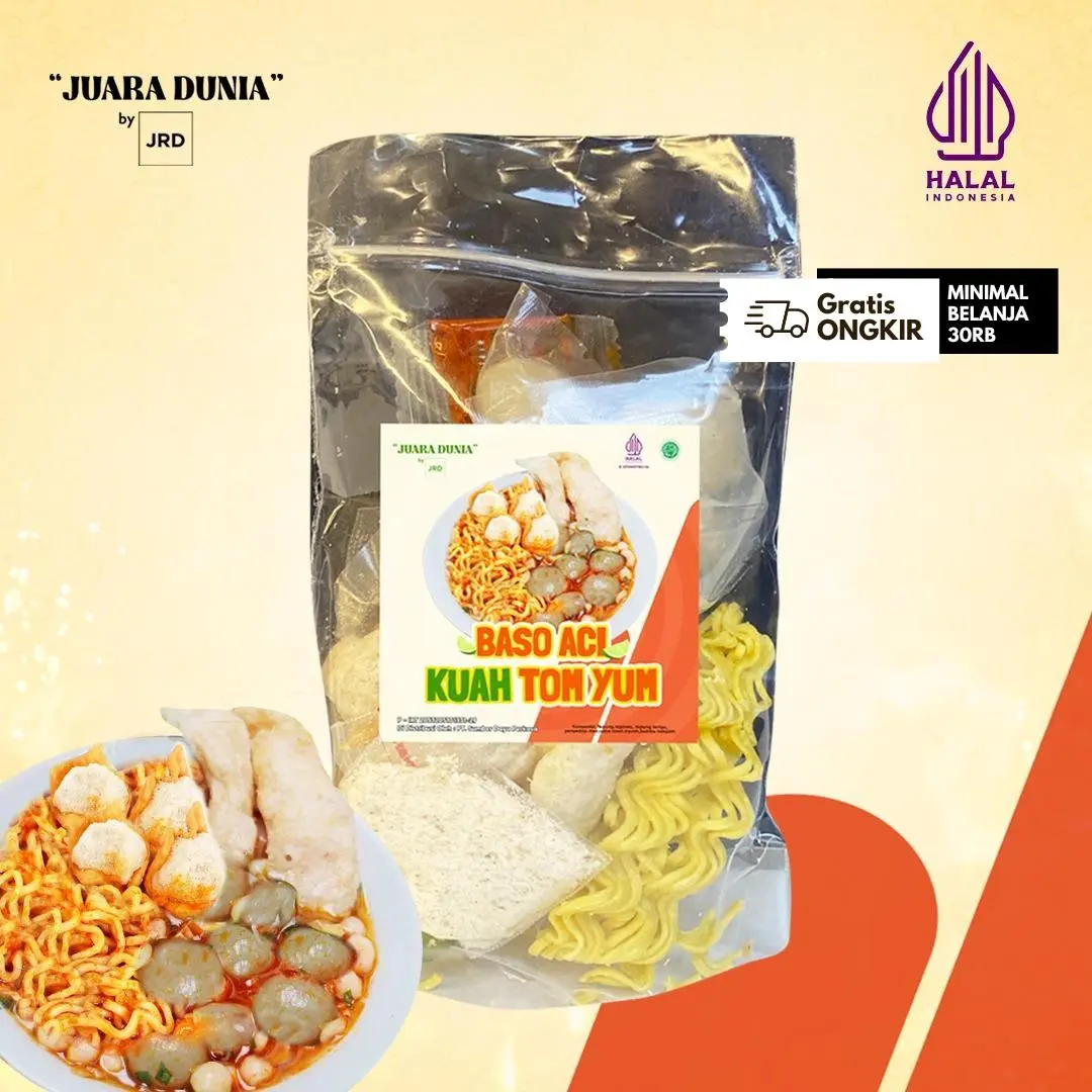 (JDF) 1 Pcs / Bungkus Baso Aci KUAH TOMYUM Juara Dunia by JRD Food