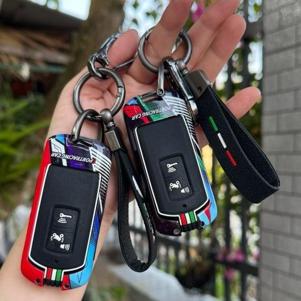 2 Nút Lớn Ốp Kim Loại Ốp Nhựa Dẻo Tpu Khoá Smartkey AB Vario 150 < 2021 Lead < 2021 Vision 2020 Đổ Lại op chiakhoasmartkey bocchi a khoa vỏ bọc 125 chìa