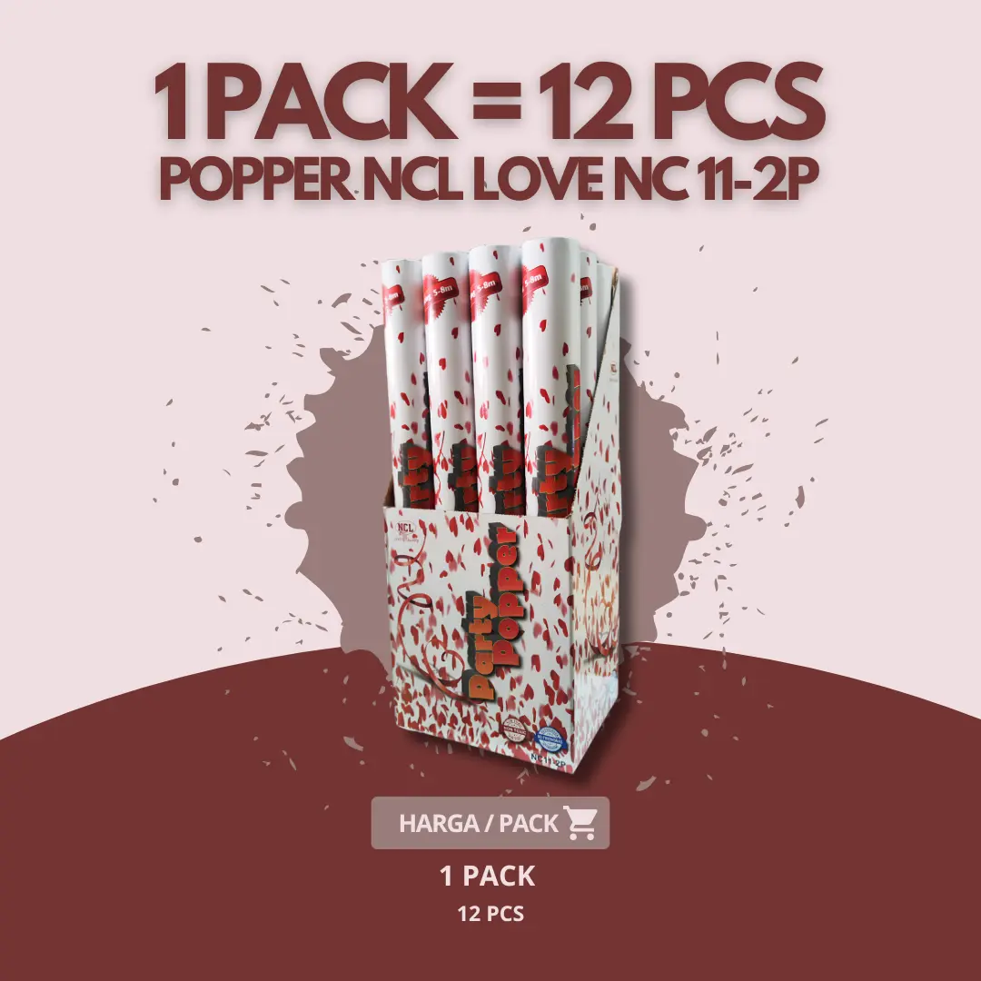 (1PACK=12PCS) Confetti 50 cm Jangkauan 6 Meter Party NCL 11-2P 50 cm