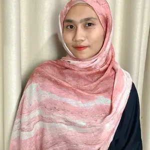 Printed viscose cotton pashmina by sha jolie