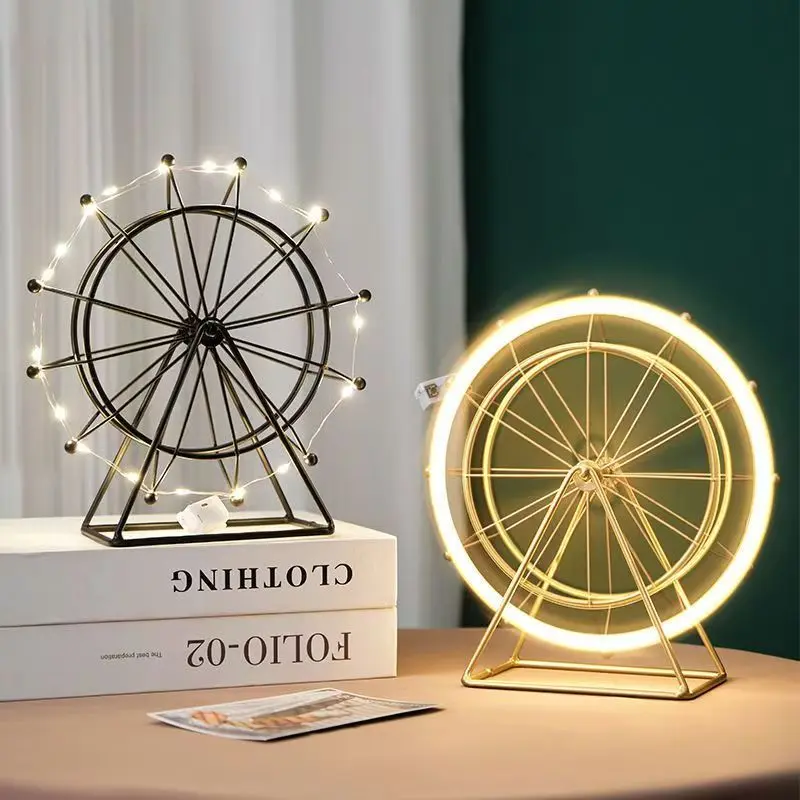 Decoration light luxury rotating Ferris wheel home decoration living room wine cabinet lamp office desktop entrance hall manufacturer wholesale Ornaments