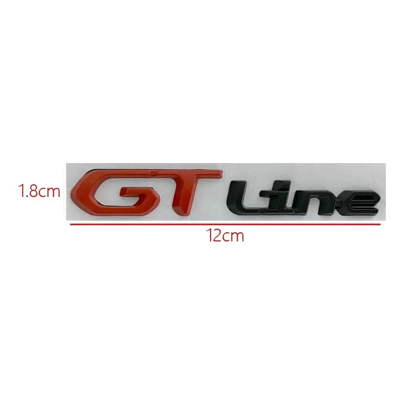 Logo Kim Loại 3d Chữ Gt Biểu Tượng Cốp Xe Ô Tô Đề Can Decal Can, Cho Peugeot 208 308 3008 207 508 5008 408 Gt Line, Phụ Kiện Nhãn Dán 2