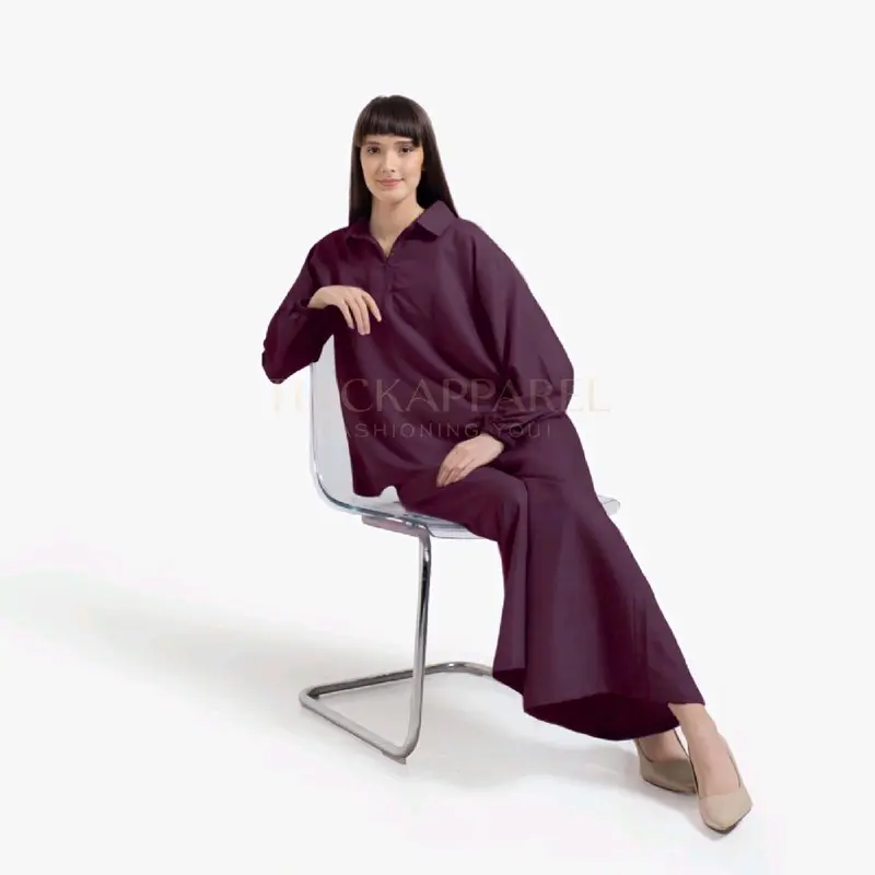 THICKAPPAREL - AALIYA Setelan Wanita Blouse dan Celana Kulot - One Set Wanita Kulot 0