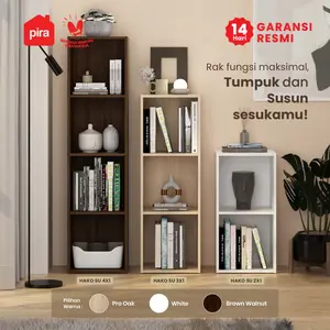 Pira Metropolis - Hako SU 4X1 Rak 4 Susun / Rak Susun Serbaguna / Rak Buku
