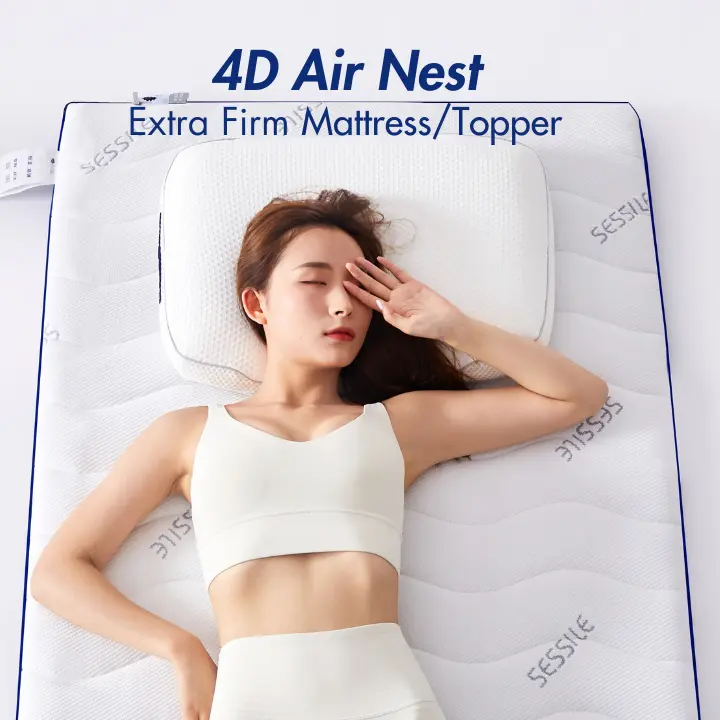 Owllight 4D Air Nest Extra Firm Foldable Tatami Mattress Topper Spine Orthopaedic Sleep Cooling Mat