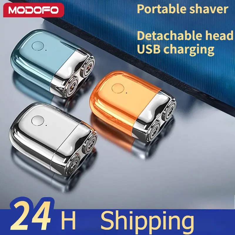 2-speed Mini electric shaver magnetic dual head usb rechargeable portable electric shaver