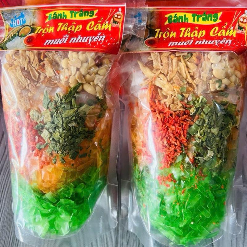  Bánh Tráng Trộn Thập Cẩm Sốt Sate Đa Sắc Siêu Ngon Muối Nhuyễn 