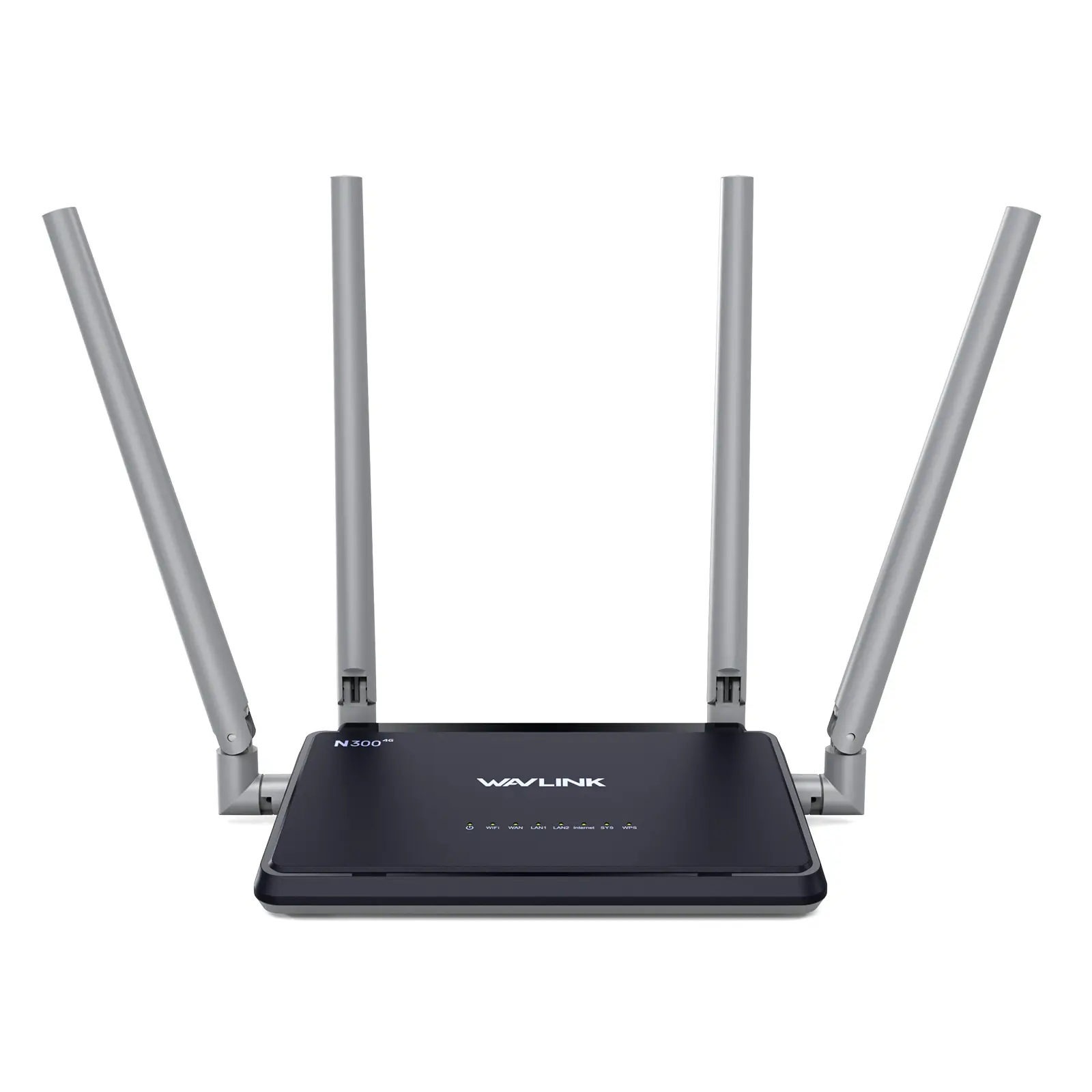 WAVLINK N300 4G Wireless Router- Router Seluler Berkecepatan Tinggi dengan Dukungan 4G LTE, Router WiFi 300Mbps dengan Slot Kartu SIM, Antena Penguatan Tinggi 4x5dBi, Pengaturan yang Aman & Mudah