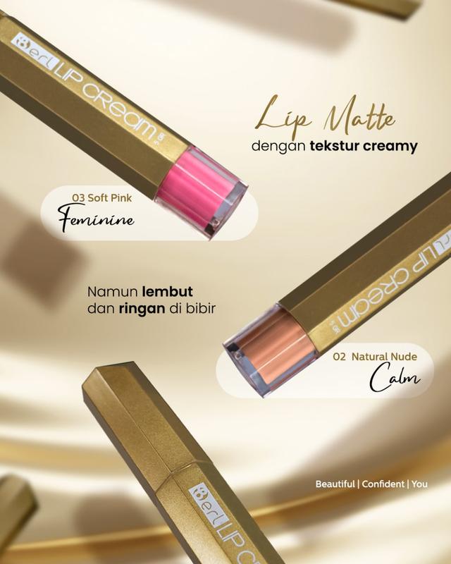 BERL BEAUTY LIP MATTE CREAM Lipstick Lipcream Bibir Waterproof ink 5