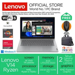 Lenovo V14 Ryzen 3 7320U 256GB/512GB SSD 8GB Win11+OHS