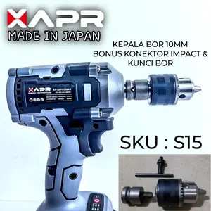 kepala bor 10mm bonus konektor impact wrench adapter impek ke bor kunci s15