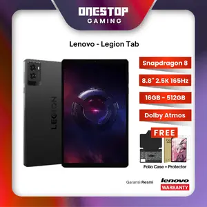 (PROMO EXCLUSIVE CREATOR) - Lenovo Legion Tab Snapdragon 8 Gen 3 Chip 16GB RAM 512GB UFS 8.8" 2.5K LTPS 165Hz 98% DCI-P3 Touchscreen Resmi