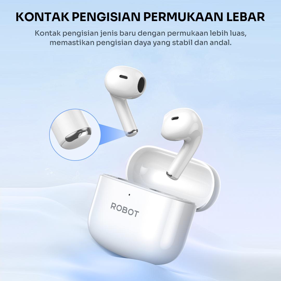 ROBOT TWS Enco Buds 4 Earbuds Headset Airbuds Earphone Wireless Bluetooth 6.0 Setengah In-Ear 28 Jam Baterai Tahan Air IPX4 FullBass - Produk Original Bergaransi Resmi 1 Tahun - Bisa COD ROBOT TWS Enco Buds 4 Earbuds Headset Airbuds Earphone Wireless Bluetooth 6.0 Setengah In-Ear 28 Jam Baterai Tahan Air IPX4 FullBass - Produk Original Bergaransi Resmi 1 Tahun - Bisa COD