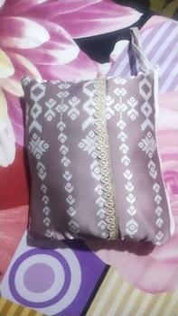Product Review of SILKY MUSLIMSTORE / MUKENA DEWASA / Bawahan POLOS / MODEL 2IN1 / Atasan MOTIF Lembut / Pouch Traveling from 𝚗**𝚊 0