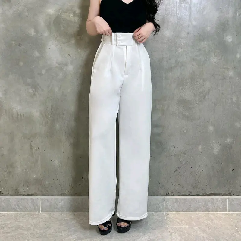 highwaisted doubble button cullote premium scuba 1