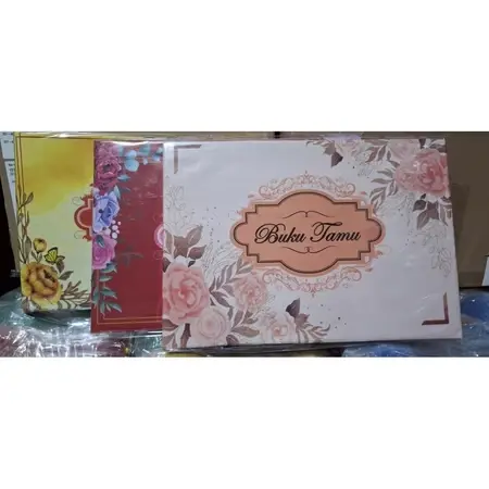 2 Pcs Buku Tamu Terima Kasih Pernikahaan Isi Kolom Nama Souvenir Pernikahaan Wedding