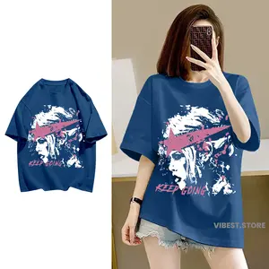 VIBEST Kaos Wanita Lengan Pendek Distro Skena | Atasan Wanita Jumbo - Keep Going