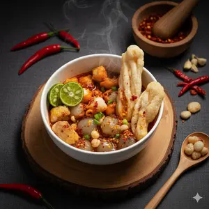 Baso Aci Cilok Per Butir isi Ayam Suwir Jando/ gajih sapi Instan Original Pedas