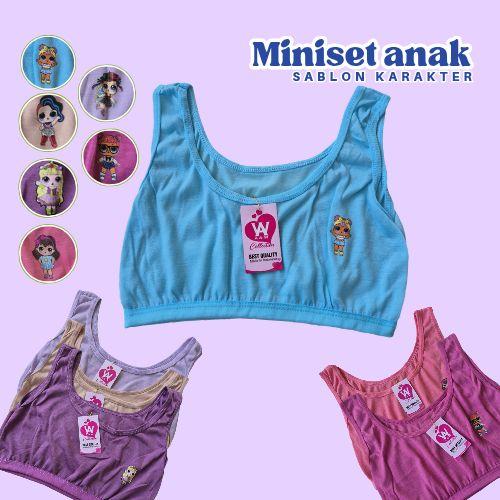 ISI 3PCS/MINISET MOTIF ANAK REMAJA SD/SMP BRA MINISET REMAJA FASHION KEKINIAN Perempuan Cantik