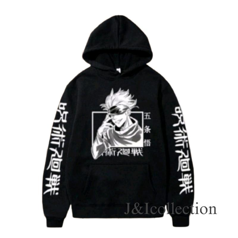 Jaket Hoodie Anak Anime Naruto/ Sweater Anak Tanggung Usia 7-15 Tahun/ Hoodie Anime JUJUTSU KISEN/ Sweater GOJO SATORU Keren/ Sweater Sablon DTF/ Fashion Atasan anak 1